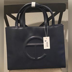 Medium Navy Telfar Shoulder Bag